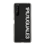 Slim Protection Case for SONY Xperia 1 II［ 1PIU1UGUALE3 - Logo - White ］