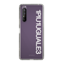 Slim Protection Case for SONY Xperia 1 II［ 1PIU1UGUALE3 - Logo - White ］
