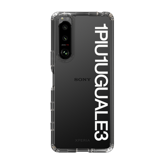 Slim Protection Case for SONY Xperia 5 III［ 1PIU1UGUALE3 - Logo - White ］