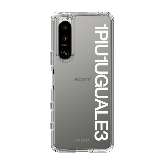 Slim Protection Case for SONY Xperia 5 III［ 1PIU1UGUALE3 - Logo - White ］