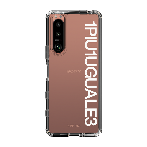 Slim Protection Case for SONY Xperia 5 III［ 1PIU1UGUALE3 - Logo - White ］