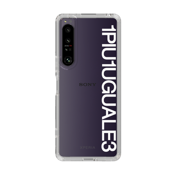 Slim Protection Case for SONY Xperia 1 IV［ 1PIU1UGUALE3 - Logo - White ］
