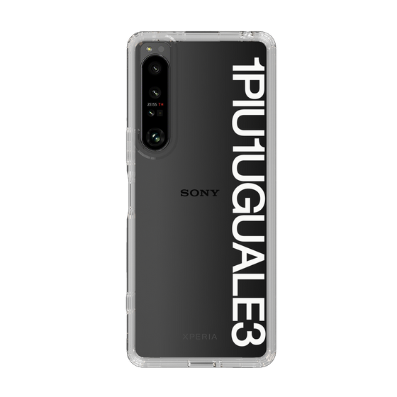 Slim Protection Case for SONY Xperia 1 IV［ 1PIU1UGUALE3 - Logo - White ］