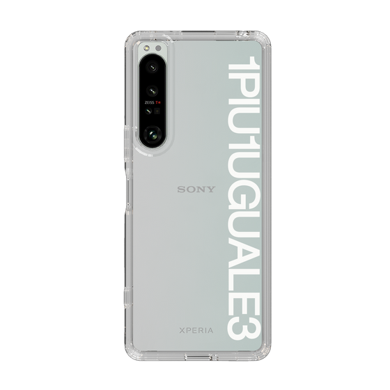Slim Protection Case for SONY Xperia 1 IV［ 1PIU1UGUALE3 - Logo - White ］