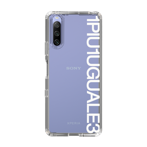 Slim Protection Case for SONY Xperia 10 IV［ 1PIU1UGUALE3 - Logo - White ］