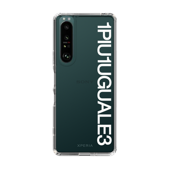 Slim Protection Case for SONY Xperia 1 III［ 1PIU1UGUALE3 - Logo - White ］