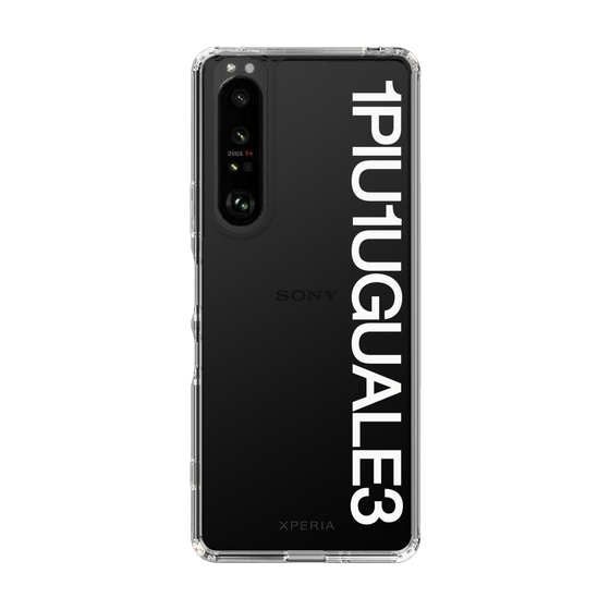 Slim Protection Case for SONY Xperia 1 III［ 1PIU1UGUALE3 - Logo - White ］
