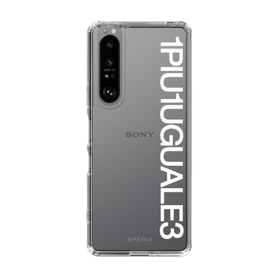 Slim Protection Case for SONY Xperia 1 III［ 1PIU1UGUALE3 - Logo - White ］
