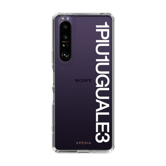 Slim Protection Case for SONY Xperia 1 III［ 1PIU1UGUALE3 - Logo - White ］