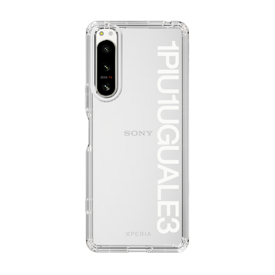 Slim Protection Case for SONY Xperia 5 IV［ 1PIU1UGUALE3 - Logo - White ］