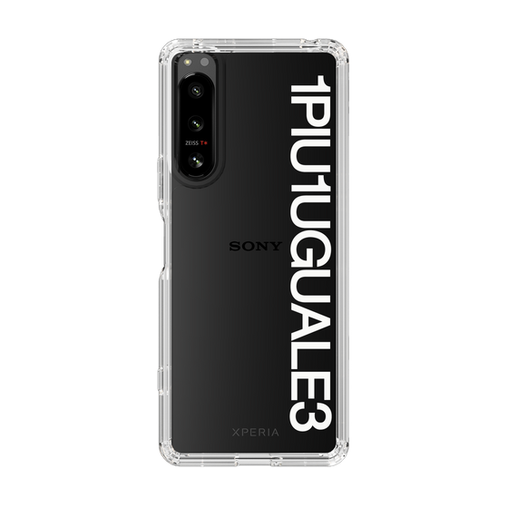 Slim Protection Case for SONY Xperia 5 IV［ 1PIU1UGUALE3 - Logo - White ］