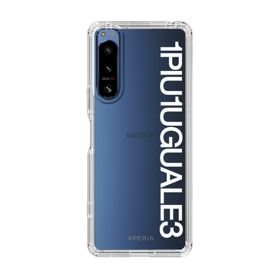 Slim Protection Case for SONY Xperia 5 IV［ 1PIU1UGUALE3 - Logo - White ］