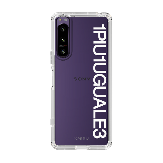 Slim Protection Case for SONY Xperia 5 IV［ 1PIU1UGUALE3 - Logo - White ］