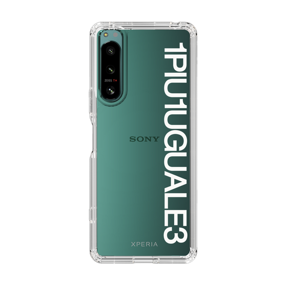 Slim Protection Case for SONY Xperia 5 IV［ 1PIU1UGUALE3 - Logo - White ］