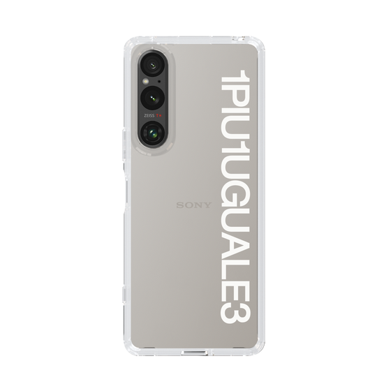 Slim Protection Case for SONY Xperia 1 V［ 1PIU1UGUALE3 - Logo - White ］