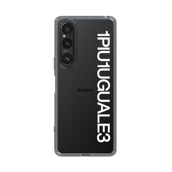 Slim Protection Case for SONY Xperia 1 V［ 1PIU1UGUALE3 - Logo - White ］