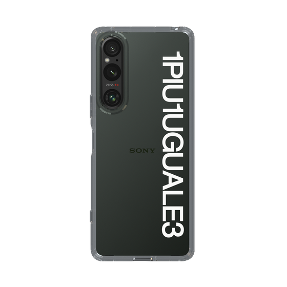 Slim Protection Case for SONY Xperia 1 V［ 1PIU1UGUALE3 - Logo - White ］