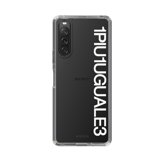 Slim Protection Case for SONY Xperia 10 V［ 1PIU1UGUALE3 - Logo - White ］