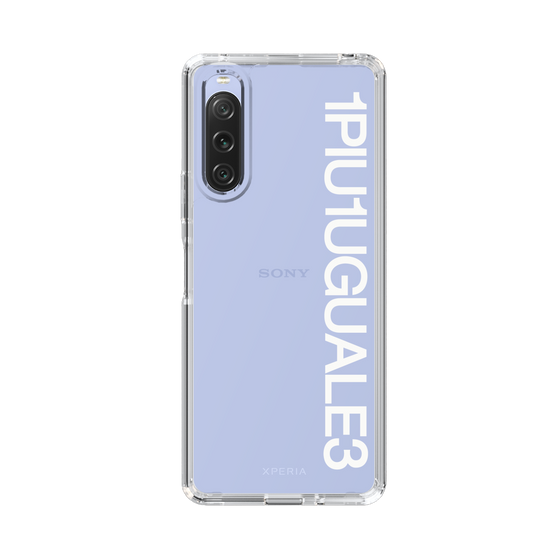 Slim Protection Case for SONY Xperia 10 V［ 1PIU1UGUALE3 - Logo - White ］
