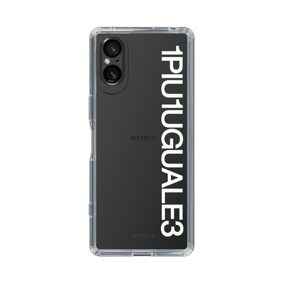 Slim Protection Case for SONY Xperia 5 V［ 1PIU1UGUALE3 - Logo - White ］
