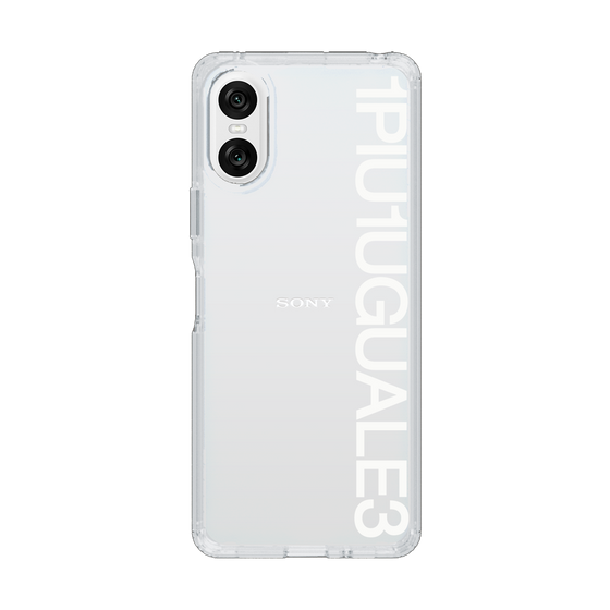 Slim Protection Case for SONY Xperia 10 VI［ 1PIU1UGUALE3 - Logo - White ］