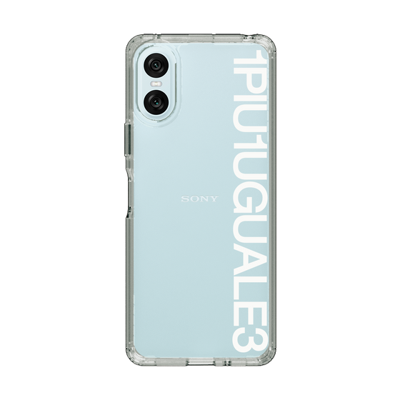 Slim Protection Case for SONY Xperia 10 VI［ 1PIU1UGUALE3 - Logo - White ］