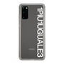 Slim Protection Case for Samsung Galaxy S20［ 1PIU1UGUALE3 - Logo - White ］