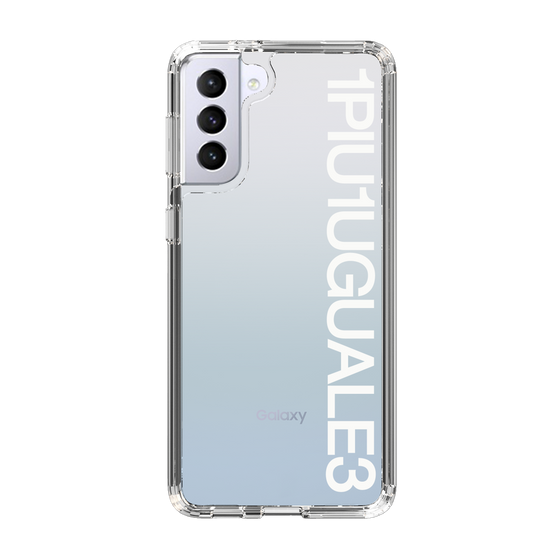 Slim Protection Case for Samsung Galaxy S21+ 5G［ 1PIU1UGUALE3 - Logo - White ］