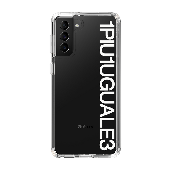 Slim Protection Case for Samsung Galaxy S21+ 5G［ 1PIU1UGUALE3 - Logo - White ］