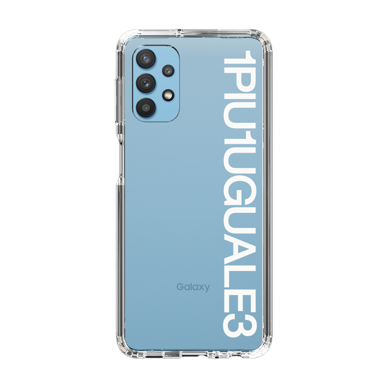 Slim Protection Case for Samsung Galaxy A32 5G［ 1PIU1UGUALE3 - Logo - White ］