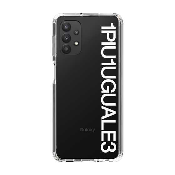 Slim Protection Case for Samsung Galaxy A32 5G［ 1PIU1UGUALE3 - Logo - White ］
