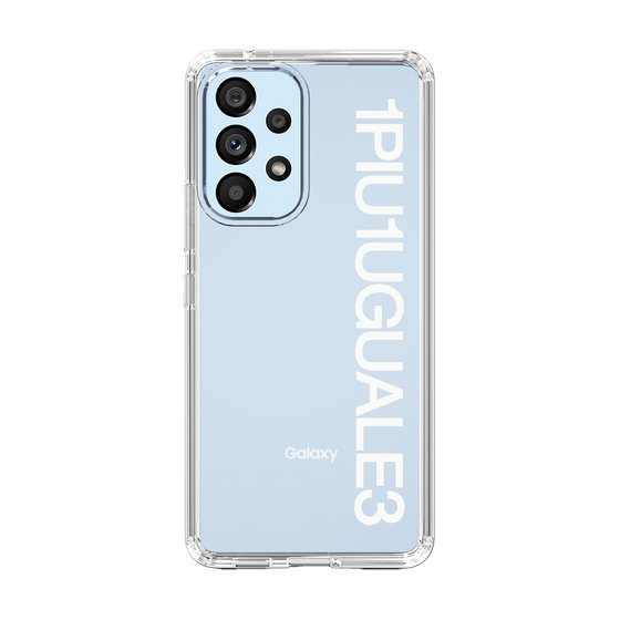 Slim Protection Case for Samsung Galaxy A53 5G［ 1PIU1UGUALE3 - Logo - White ］