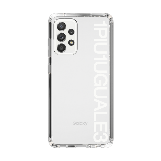 Slim Protection Case for Samsung Galaxy A52 5G［ 1PIU1UGUALE3 - Logo - White ］