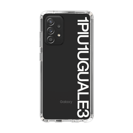 Slim Protection Case for Samsung Galaxy A52 5G［ 1PIU1UGUALE3 - Logo - White ］