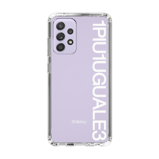 Slim Protection Case for Samsung Galaxy A52 5G［ 1PIU1UGUALE3 - Logo - White ］