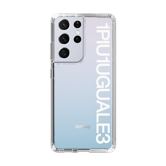 Slim Protection Case for Samsung Galaxy S21 Ultra 5G［ 1PIU1UGUALE3 - Logo - White ］