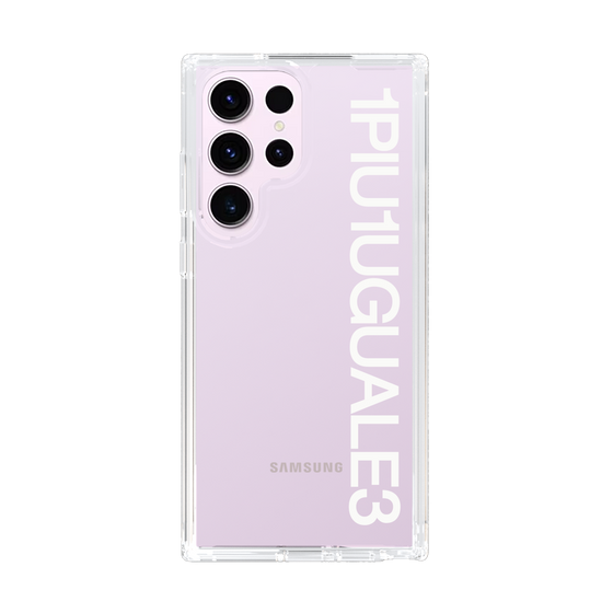 Slim Protection Case for Samsung Galaxy S23 Ultra［ 1PIU1UGUALE3 - Logo - White ］