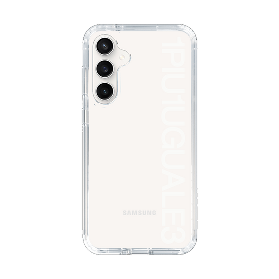 Slim Protection Case for Samsung Galaxy S23 FE［ 1PIU1UGUALE3 - Logo - White ］