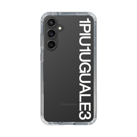 Slim Protection Case for Samsung Galaxy S23 FE［ 1PIU1UGUALE3 - Logo - White ］