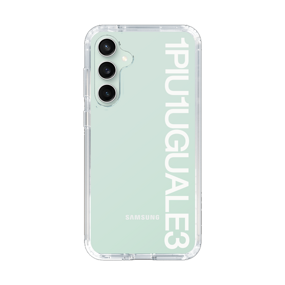 Slim Protection Case for Samsung Galaxy S23 FE［ 1PIU1UGUALE3 - Logo - White ］