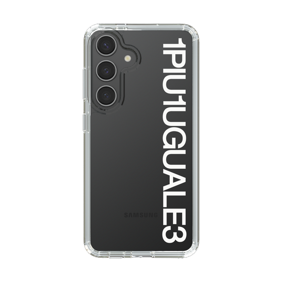 Slim Protection Case for Samsung Galaxy S24［ 1PIU1UGUALE3 - Logo - White ］
