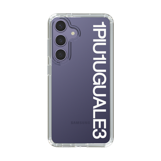 Slim Protection Case for Samsung Galaxy S24［ 1PIU1UGUALE3 - Logo - White ］