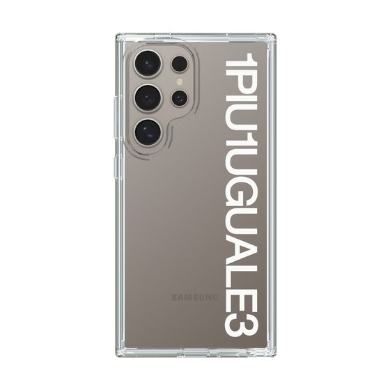 Slim Protection Case for Samsung Galaxy S24 Ultra［ 1PIU1UGUALE3 - Logo - White ］