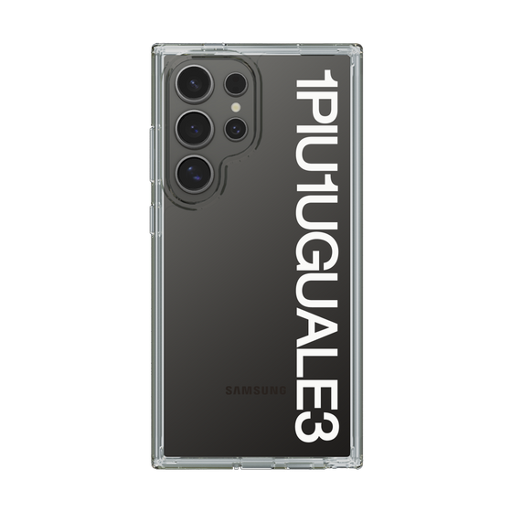Slim Protection Case for Samsung Galaxy S24 Ultra［ 1PIU1UGUALE3 - Logo - White ］
