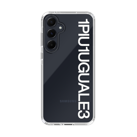Slim Protection Case for Samsung Galaxy A55［ 1PIU1UGUALE3 - Logo - White ］