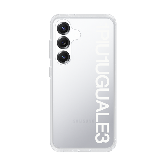 Slim Protection Case for Samsung Galaxy S25［ 1PIU1UGUALE3 - Logo - White ］