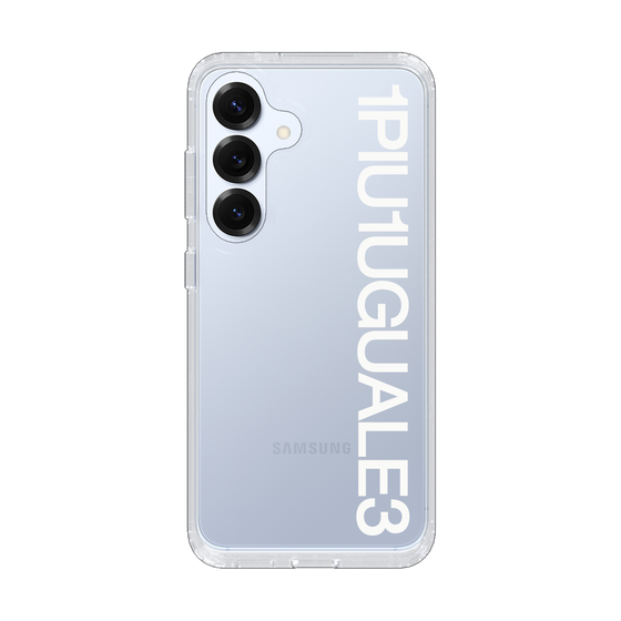Slim Protection Case for Samsung Galaxy S25［ 1PIU1UGUALE3 - Logo - White ］