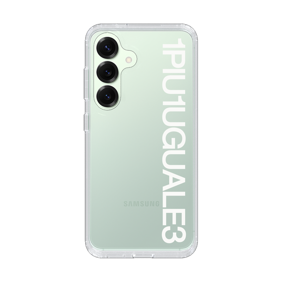 Slim Protection Case for Samsung Galaxy S25［ 1PIU1UGUALE3 - Logo - White ］