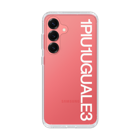 Slim Protection Case for Samsung Galaxy S25［ 1PIU1UGUALE3 - Logo - White ］