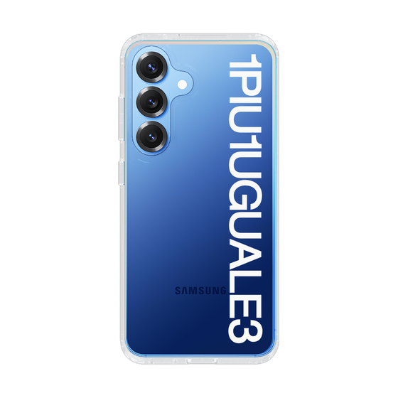 Slim Protection Case for Samsung Galaxy S25［ 1PIU1UGUALE3 - Logo - White ］